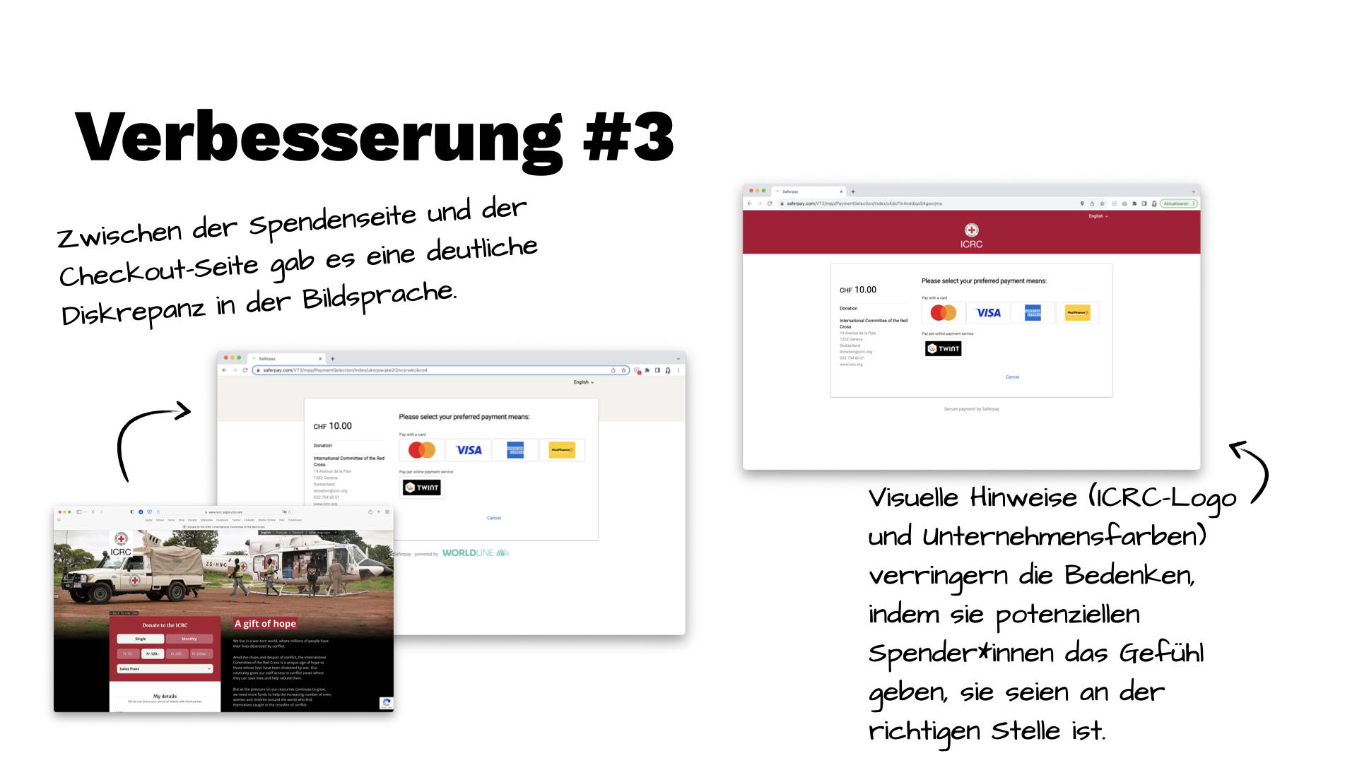 Screenshot Verbesserung visuelle Sprache.